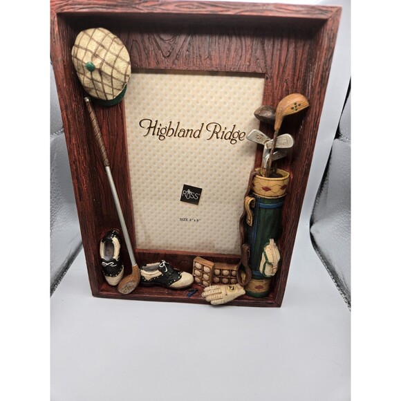 Shadowbox Golf Picture Frame 4"x 6" Russ Highland Ridge Photo Frame - Picture 1 of 3